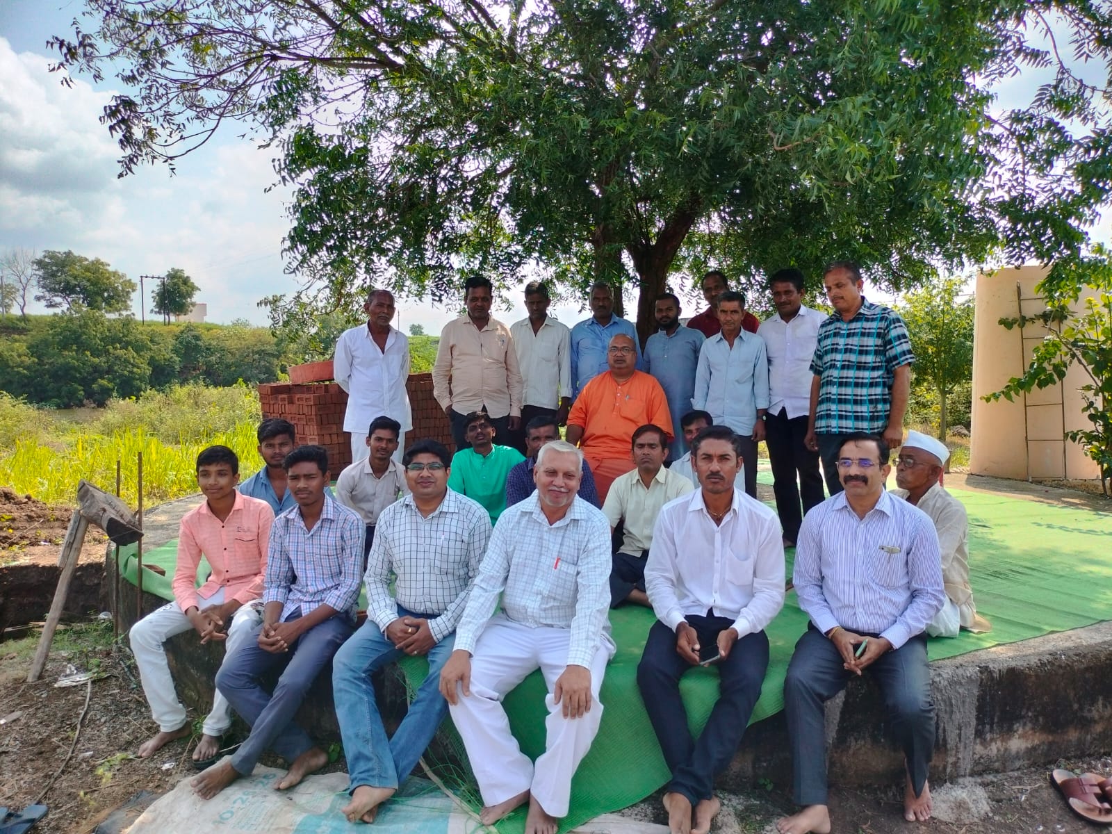 Community members at a gathering
