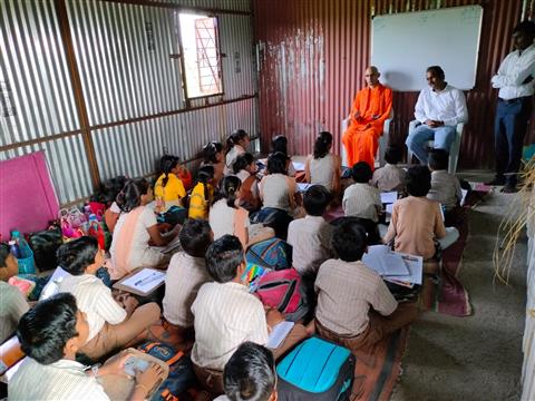 Spiritual visit & school gathering