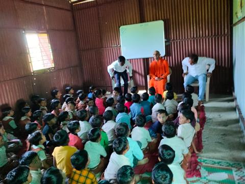 Spiritual visit & school gathering